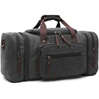 LOSMILE Bolsa de Viaje la Lona. (Negro)